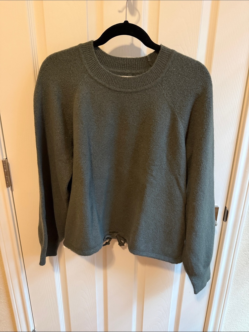 Lou & Grey Cloudstitch Drawstring Sweater in Deep Delphinium